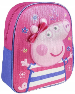 Pepa Pig - Lesklý 3D batoh, peppa prasa