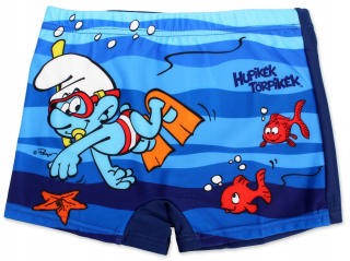 Šmolkovia - Boxeri plavky Smurfs Pool Beach 116 granátové jablko