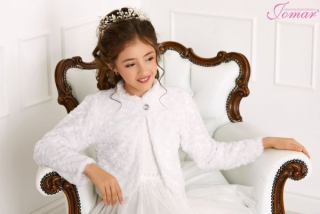 Bolero na prvé prijímanie, polyester, veľkosť 158