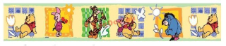 Medvedík Pú - Hraničný popruh Disney Winnie Pooh DecoFun Bord Cor