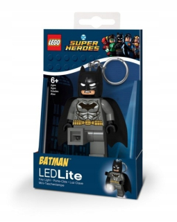 BATMAN -  Keychain s lego šedá batman baterka