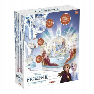 Elsa Frozen - Glitter dekoratívna guľa Disney Land of Ice