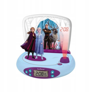 Elsa Frozen - ALARM CLOCK CLOCK Projektor Alarm Mrazené krajiny ľadu