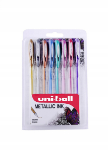 C33 Uni-ball metalické gélové perá