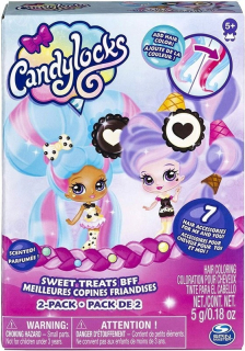 Candylocks - Candylocks bábika voňavé vlasy 2 PAK + AKC