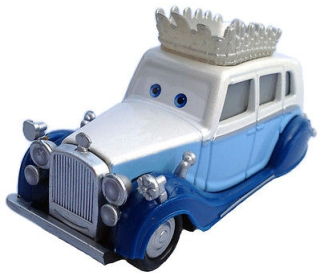 McQueen - Autá Cars 2 Queen English Elżbieta Mattel z PL