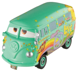 McQueen - Autá Cucumber Race Tím Volkswagen Bus 1:55