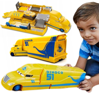 McQueen - Autá Car Truck Truck Dinoco Fold-out Transporter