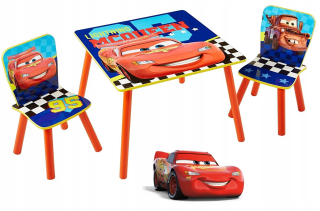 McQueen - Autá Car Tabuľka 2x Stoličky Zigzag McQueen Hit!