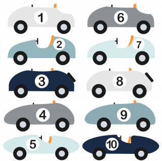 McQueen - Autá autá, autá, auto, steny samolepky