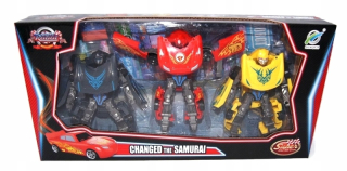 McQueen - Autá Set 3x Auto Robot Car Zigzak Storm Cruz