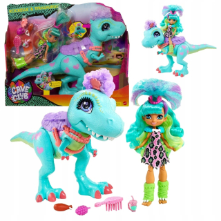 Cave Club - Cave Club Rockelle Doll + Dinosaurus Tirasaurus