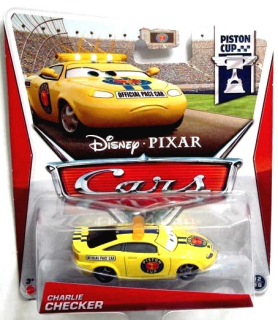 McQueen - Charlie Checker Karol auta Cars 1:55 Disney Mattel