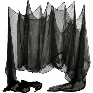ČIERNY HALLOWEEN SCARY NET ZÁHRADNÁ DEKORÁCIA VONKAJŠIA 215 X 500