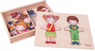 CLASSIC WORLD Drevené Puzzle Dress-up