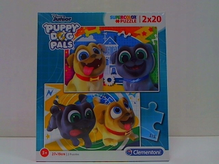 BING A PRIATELIA - Cle.Puzzle 2x20 Puppy Dog Pals Super Color 24767