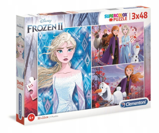 Elsa Frozen - Puzzle 3x48 mrazené 2 25240
