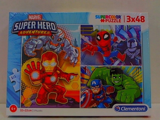 Superman - Cle puzzle 3x48 superhrdina 25248.