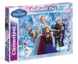 Elsa Frozen - Clementoni 20127 Puzzle 104EL. Land of Ice Brilliant