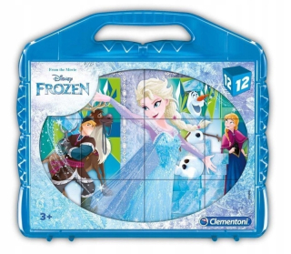 Elsa Frozen - Clementoni 41186 Stavebné bloky 12 prvkov Super Color F