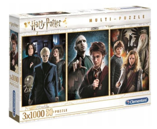 HARRY POTTER - Clementoni 61884 Puzzle 3x1000 Harry Potter