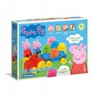 Pepa Pig - Clementoni Clemmy Tehly vlak Pras Peppa 17249