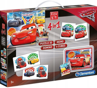 McQueen - Clementoni Edukit Puzzle Cubes Autá Cars 4in1