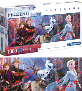 Elsa Frozen - Clementoni Puzzle Panorama Land of Ice Frozen 1000