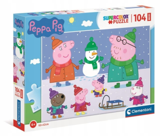 Pepa Pig - Clementoni Puzzle 104 Maxi Elements Peppa prasa