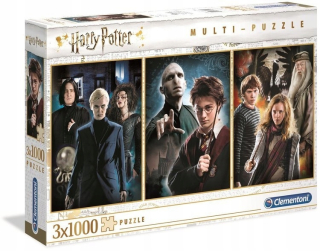 HARRY POTTER - Clementoni Puzzle 3x 1000 Elem Harry Potter 61884
