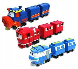 Robotické vlaky - Cobi Robot Trains 80192 Vozidlá s Delux Wagons