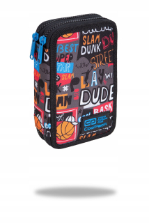 Peračník - Coolpack jumper 2 puzdro na ceruzku s vybaveným. Basketbal