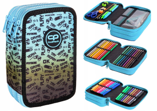 Peračník - COOLPACK JUMPER 3 PENCIL CASE TRIPLE GAME 2T