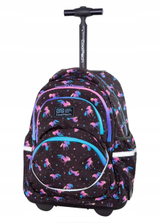 Školský batoh, taška - BATOH COOLPACK NA KOLESÁCH 27L TMAVÝ UNICORN