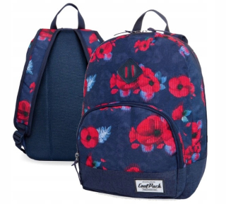 Školský batoh, taška - Coolpack School Batchpack Veľmi svetlo červené mak