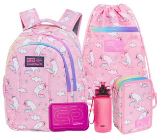 Školský batoh, taška - Coolpack Bathpack Tornister Joy-S Pink Dream 5elXx