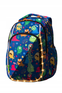 Školský batoh, taška - COOLPACK STRIKE S FUNNY MONSTERS LED BATOH