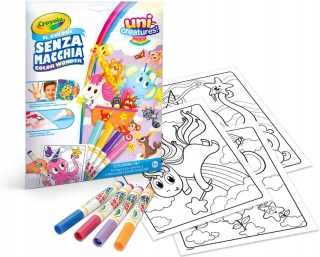 CRAYOLA- Color Wonder sada na vyfarbenie s 18 stranami a 4 fixkami bez
