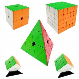 MoYu Sada kociek 2 × 2 5 × 5 Pyramída PROFESSIONAL + podstavce
