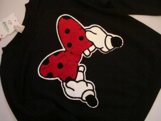 Minnie Mouse - Čierna mikina Minnie R.110