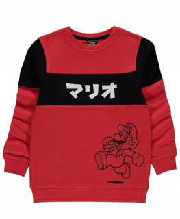 Super Mario - Červená mikina Super Mario Bross George 10-11L