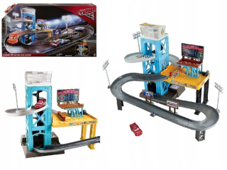 McQueen - Autá Veľká Bunk Garage + RaceTrack + Car Car