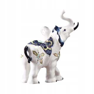 Keramika Elephant Ornament Elephant Desktop Decor