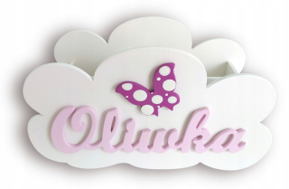 Organizátor cloudového stola písmená meno dieťaťa