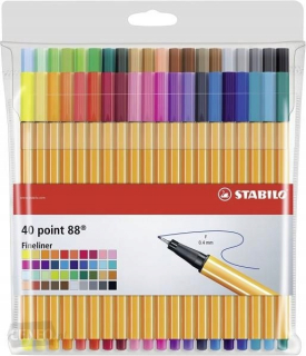 Tenký Studio Stabilo Bod 88 sada 40 COLTS v prípade