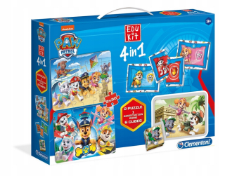 PAW Patrol - Clementoni 4IN1 PSI PATROL Puzzle Tehly Edukit