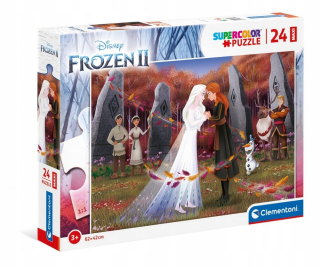 Elsa Frozen - Clementoni - Puzzle 24 Maxi mrazené prvky 2