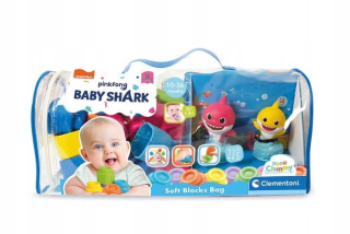 Clemmy Blocks Baby Shark Pink 10m + Clementoni