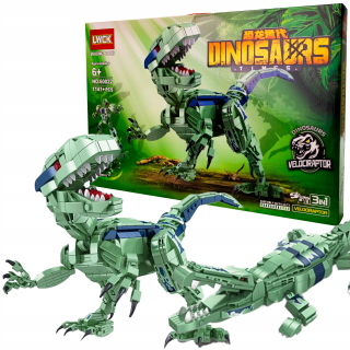 Stavebné bloky 3v1 Dinosaur World Jurassic Velociraptor 1141EL LARGE