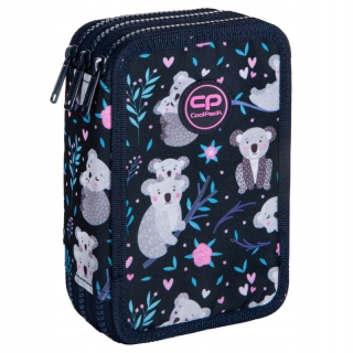 CoolPack Jumper 3, trojité puzdro na ceruzky - Dreaming Koala (D067327) s príslušenstvom
